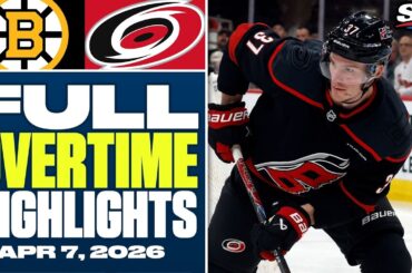 Boston Bruins at Carolina Hurricanes | FULL Overtime Highlights - April 7, 2026