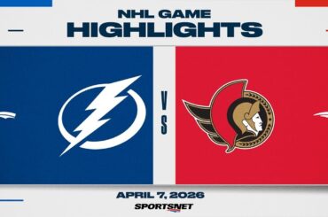 NHL Highlights | Lightning vs. Senators - April 7, 2026