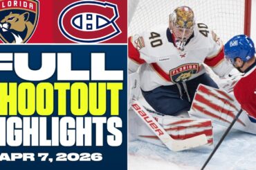 Florida Panthers at Montreal Canadiens | FULL Shootout Highlights - April 7, 2026