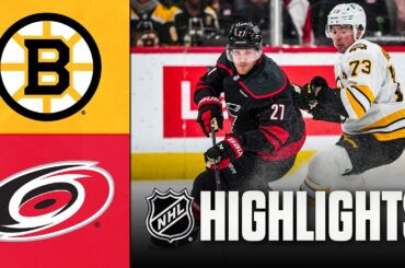 Bruins vs. Hurricanes | NHL Highlights | April 07, 2026
