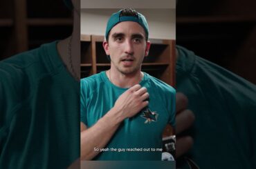 Matching hats courtesy of Alex Nedeljkovic. 🧢  #hockey #nhl #sharks