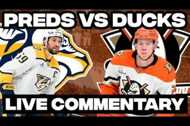 Anaheim Ducks Vs Nashville Predators LIVE COMMENTARY! | 2025-26 NHL Season