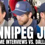 Adam Lowry, Dylan Samberg & Scott Arniel Respond to FIGHT With Jamie Benn, Stars "Dirty Hit"