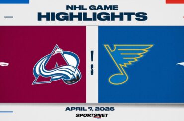 NHL Highlights | Avalanche vs. Blues - April 7, 2026