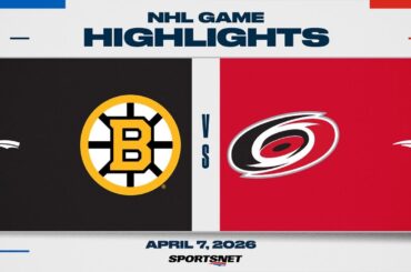 NHL Highlights | Bruins vs. Hurricanes - April 7, 2026