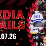 Brady Tkachuk, Jake Sanderson, Tim Stützle, Travis Green Postgame Media vs TBL