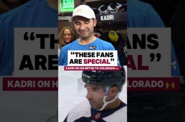 Nazem Kadri LOVES the Way Avs Fans Showed Up in 1st Game🥹🙌