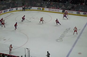 Martin Frk of the Calgary Wranglers scores his 2nd goal of the game vs. the Laval Rocket 4/4/26