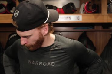 Brown, Hischier and Keefe after 5-1 loss to Flyers