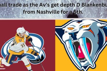 A NHL Trade: the Avalanche add some defensive depth with Blankenburg from Nashville.