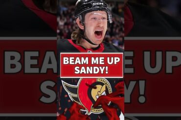 We dubbed him "The Alien" & tonight Jake Sanderson was out of this world! 👽🚀 #GoSensGo #NHL