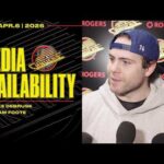 Jake DeBrusk & Adam Foote Practice Media Availabilities (April 6, 2026)