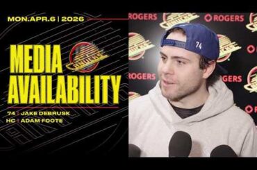 Jake DeBrusk & Adam Foote Practice Media Availabilities (April 6, 2026)