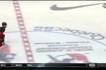 Thatcher Demko robs Darnell Nurse at the WJC 12/31/14