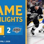 Game Highlights: Kings 2, Blues 1 (OT)