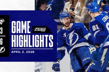Penguins vs. Lightning | Lightning Radio Highlights | April 2, 2026