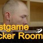 David Pastrnak and Morgan Geekie talk after B’s fall 6-5 in OT @ CAR