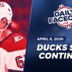 Ducks Slide Continues and Blue Jackets Stay Alive | Daily Faceoff Live