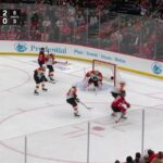 Cody Glass scores a goal against the Philadelphia Flyers