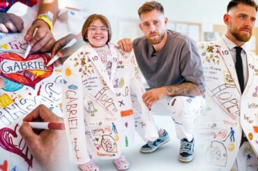 These Kids Drew AJ Greer's Gameday Suit — His Reaction Said Everything