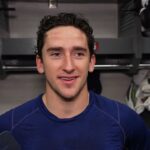 Mackie Samoskevich, Florida Panthers Morning Skate at Montreal Canadiens