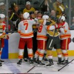 Hot Mic During Vegas Golden Knights And Calgary Flames Scrum