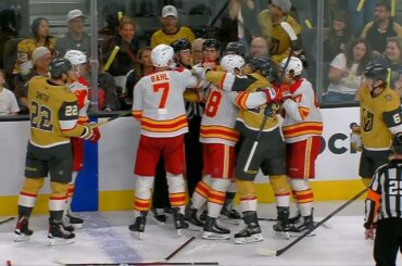 Hot Mic During Vegas Golden Knights And Calgary Flames Scrum