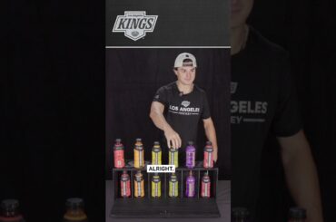 Checking to see if they know their Body Armor flavors 🥤 #lakings #hockey