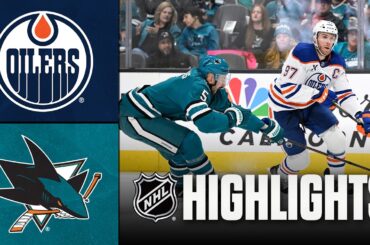 Oilers vs. Sharks | NHL Highlights | April 08, 2026