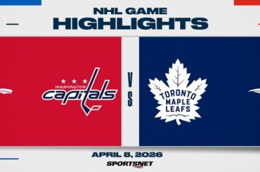 NHL Highlights | Capitals vs. Maple Leafs - April 8, 2026