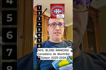 NHL BLIND RANKING Canadiens de Montréal  Saison 2025-2026 #hockey #philthepoete #nhl #lnh