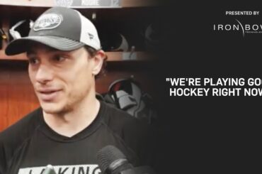 MEDIA: Trevor Moore, Anze Kopitar, and DJ Smith | 04.08.26 Practice in LA