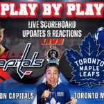 🏒 LIVE: Toronto Maple Leafs vs Washington Capitals NHL Play by Play & Reactions!