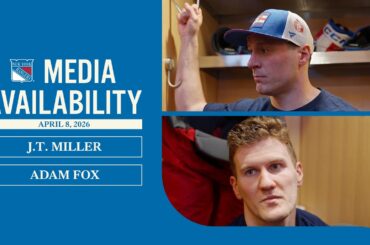 NYR vs BUF: J.T. Miller & Adam Fox Postgame Media Availability | Apr. 8, 2026