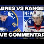 New York Rangers Vs Buffalo Sabres LIVE COMMENTARY! | 2025-26 NHL Season