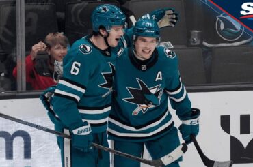 Sharks' Macklin Celebrini Fires Power-Play Goal Through Traffic Vs. Oilers