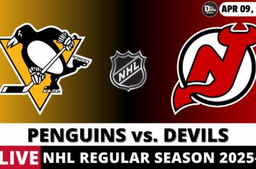 PITTSBURGH PENGUINS VS NEW JERSEY DEVILS LIVE 🏒 NHL Game Score Radio Play-by-Play