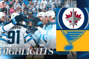 St. Louis Blues vs. Winnipeg Jets - Game Highlights