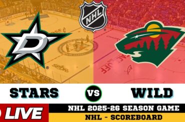 🔴LIVE : Minnesota Wild Vs Dallas Stars | NHL 2026 | NHL Live SCOREBOARD