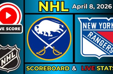 🔴 Buffalo Sabres vs New York Rangers LIVE | NHL Hockey | April 8, 2026 | Live SCOREBOARD