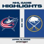 NHL Highlights | Blue Jackets vs. Sabres - April 9, 2026