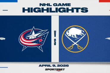 NHL Highlights | Blue Jackets vs. Sabres - April 9, 2026