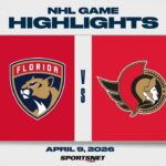 NHL Highlights | Panthers vs. Senators - April 9, 2026