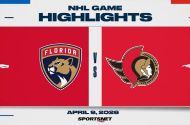 NHL Highlights | Panthers vs. Senators - April 9, 2026