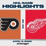 NHL Highlights | Flyers vs. Red Wings - April 9, 2026