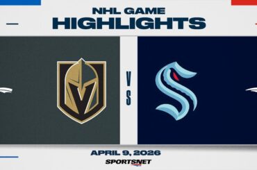 NHL Highlights | Golden Knights vs. Kraken - April 9, 2026