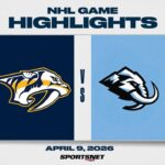 NHL Highlights | Predators vs. Mammoth - April 9, 2026