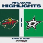 NHL Highlights | Wild vs. Stars - April 9, 2026
