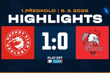 Highlights PŘ1 | HC Oceláři Třinec vs. HC Olomouc 1:0 | 09.03.2026
