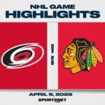 NHL Highlights | Hurricanes vs. Blackhawks - April 9, 2026